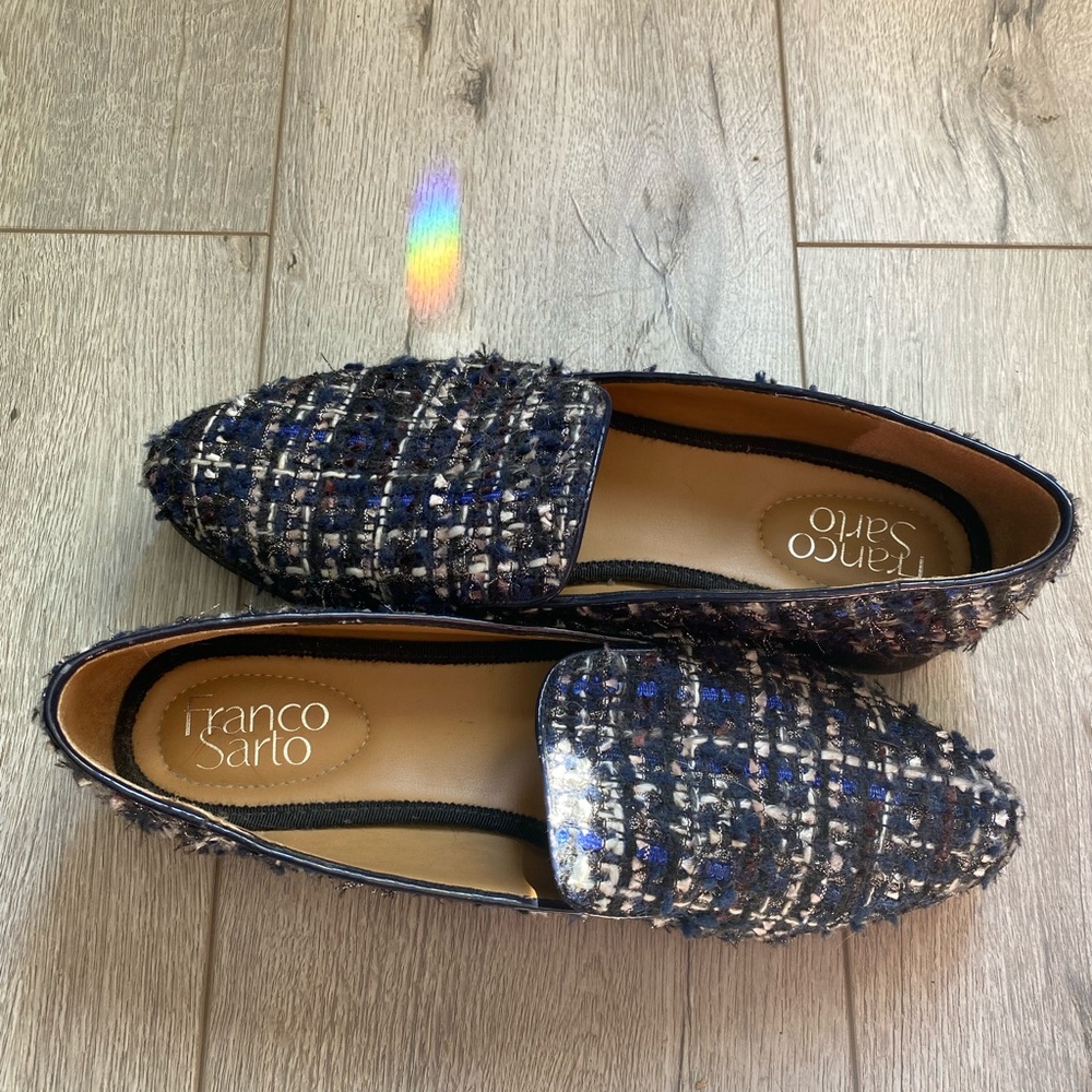 Franco Sarto Fabrina Tweed Loafers